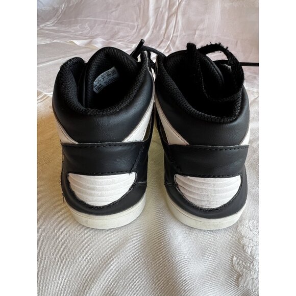 Adidas Hard Court Sneakers Shoes Childs Size 13 Black Athletic High Top - Picture 5 of 10